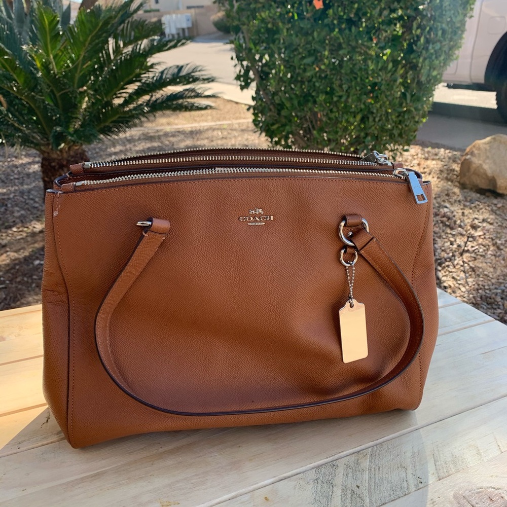 Brown Leather Coach Purse